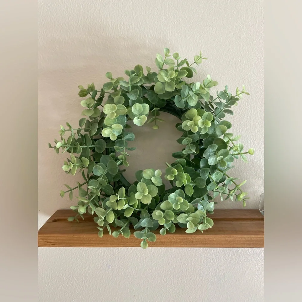 Green Faux Eucalyptus Wreath